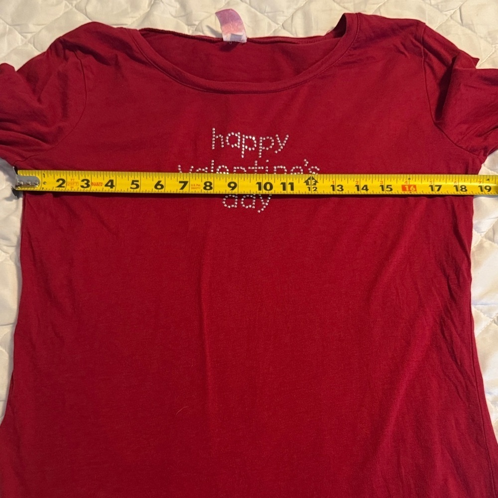 Red Long Sleeve 'Happy Valentine's Day' Shirt - Picture 5 of 5